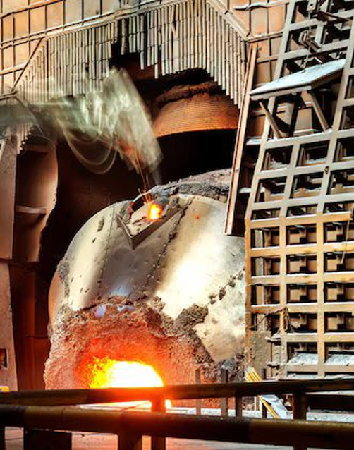 Recuperadores de calor Kalfrisa en hornos de fusión de aluminio.