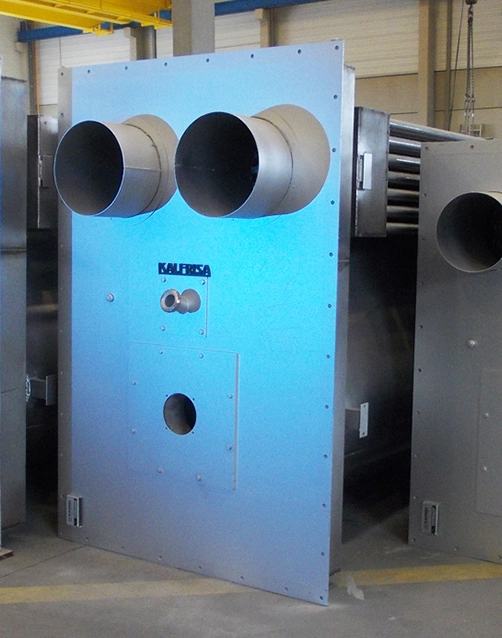 Calentador compacto Kalfrisa sin instalar, diseñado para procesos térmicos industriales