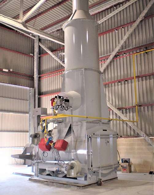 Horno estático serie KT de Kalfrisa para valorización térmica de residuos sólidos y pastosos