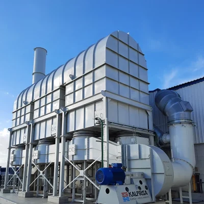 RTO Kalfrisa operando en planta industrial para eliminación de compuestos orgánicos volátiles en emisiones