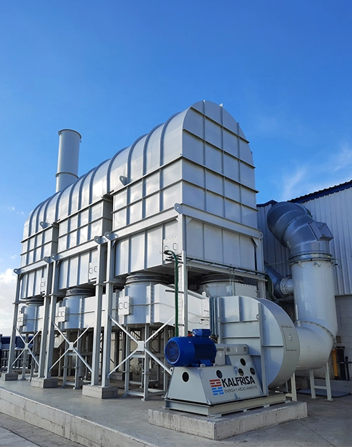 RTO Kalfrisa operando en planta industrial para eliminación de compuestos orgánicos volátiles en emisiones