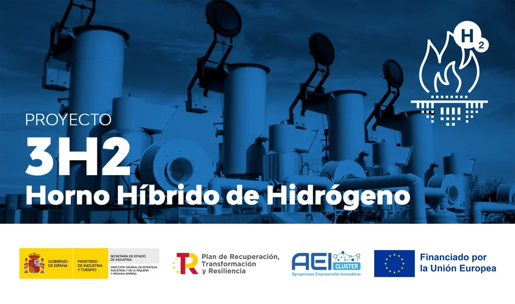 Proyecto 3H2: hornos híbridos de hidrógeno y gas natural para descarbonización.