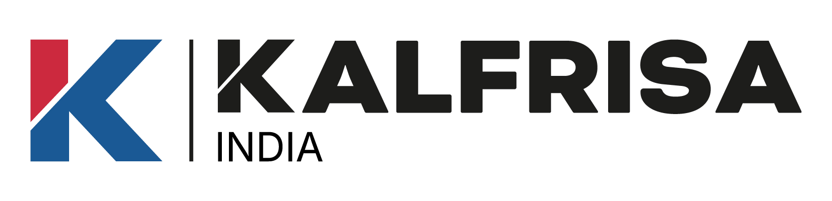 Logotipo corporativo de Kalfrisa India, empresa especializada en soluciones térmicas, industriales y medioambientales